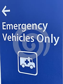 Children\'s Hospital of Georgia Emergency vehicles sign on wall