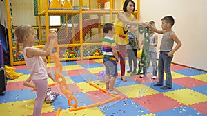 Children`s indoor games.