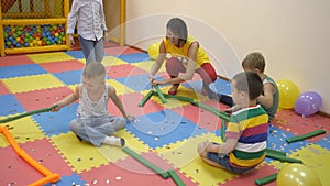 Children`s indoor games.