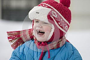 Children's laughter.