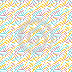 Children's multi-colored seamless pattern. Cute abstract background.