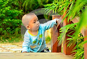 A children's play in Bridge(Asia, China, Chinese)