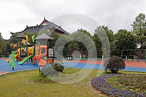 The children`s playground of futian park, adobe rgb