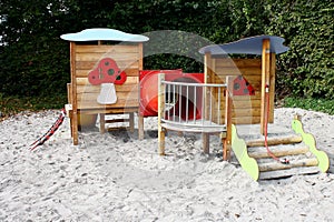 Children's playground in the kindergarten