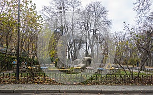 Children\'s playground in the Polytechnic Park in Kiev