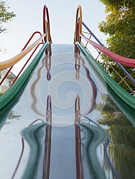 Children's playground slides