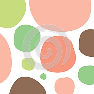 Children`s round background. Colored bubbles.