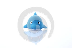 Children's rubber toy dolphin