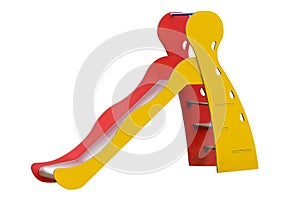 Children's slide isolated on white background