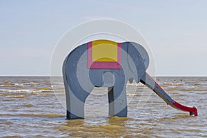 Children's Slider Elefant in the sea