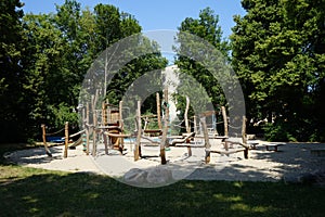 Children\'s sports and playground in the recreation area of Berliners. Berlin, Germany photo