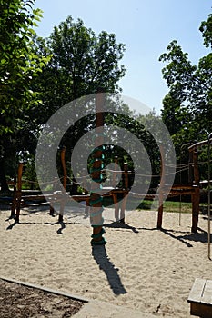 Children\'s sports and playground in the recreation area of Berliners. Berlin, Germany photo