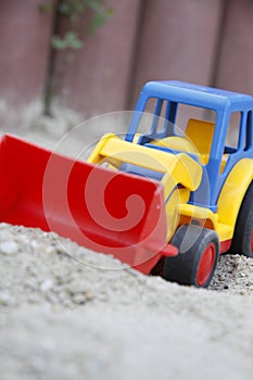 Children's toy, an excavator photo