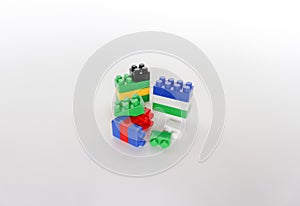 Children\'s toy plastic building blocks. Educational toys for children