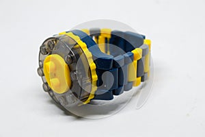 Children's toy watch, isolated white