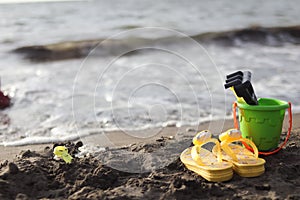 Children\'s toys for playing in the beach