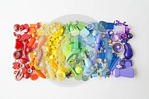 Children`s toys rainbow