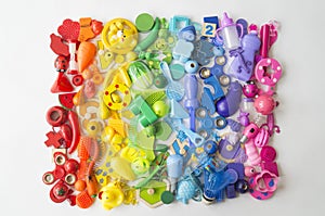 Children`s toys rainbow