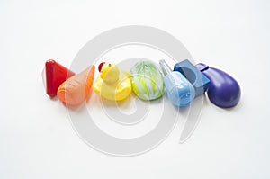 Children`s toys rainbow