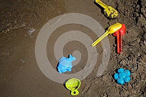 Children`s toys for sand