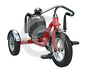 Children`s tricycle, 3D rendering