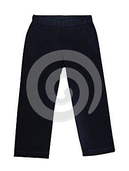 Children`s wear -  kid`s baby black knitted trousers sports pants