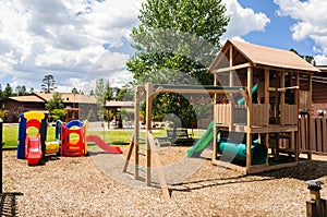 Children`s wooden Playyard set