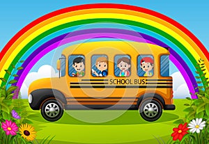 children of a school bus
