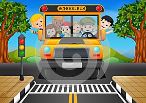 children of a school bus