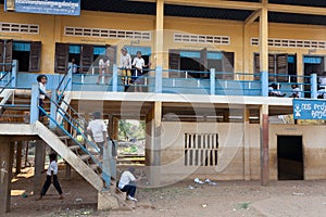 Children at school, Cambodia