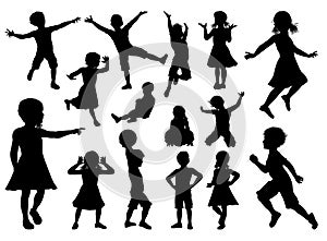 Children Silhouette Set