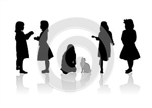 Children silhouettes 9