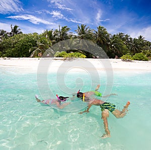 Children snorkeling