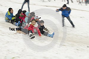 Children on snow