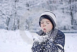 Children snow wishes
