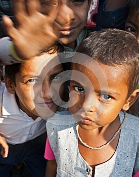 Children in Surat, India