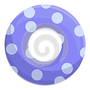 Children swimming circle icon, cartoon style