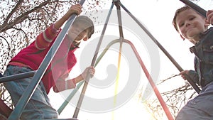 Children on a Swing