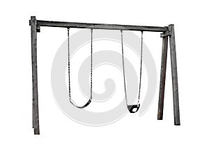 Children swing isolated