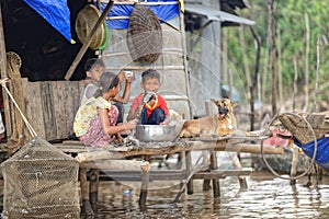 Children, Tonle Sap, Cambodia