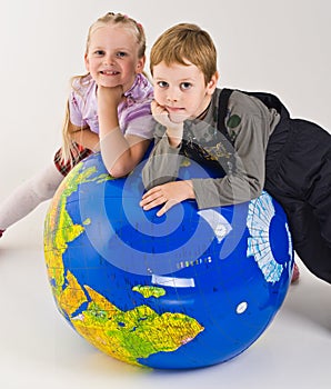 Children on top of world