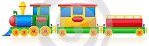 Children train vector illustration