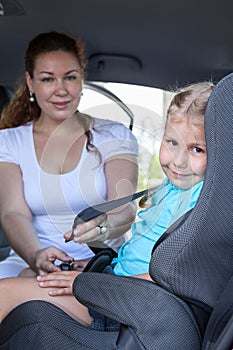 Children trasportation with baby car seat