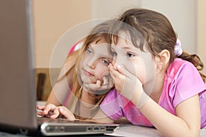 Children using computer