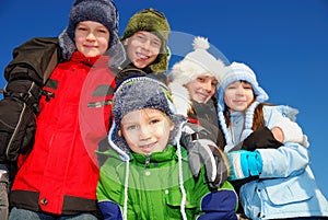 Children in Winter Clothing