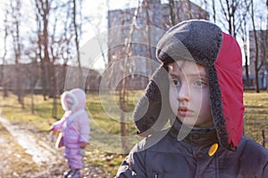 Children winter outdoor