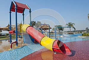 Childrens play area in a pool