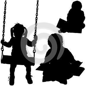 Childrens Silhouettes photo