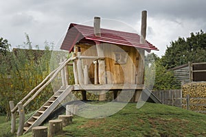 Childrens wooden playhouse
