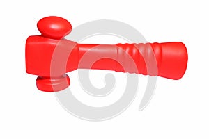 Childs red hammer toy